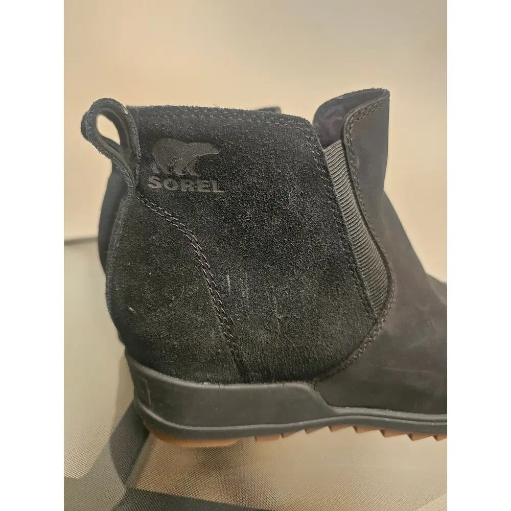 Sorel Evie II Waterproof Wedge Ankle Boots With Lugged Sole